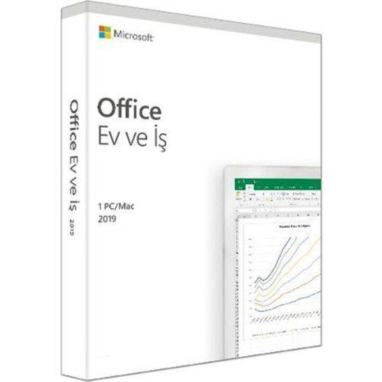 Office 2019 Ev İş Türkçe Kutu 1 PC/Mac (T5D-03258)