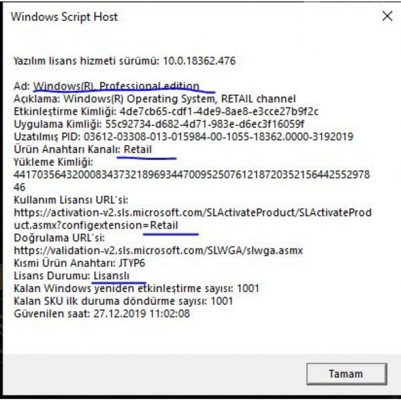 Windows 10 Pro 32/64bit Lisans Anahtarı - RETAİL KEY